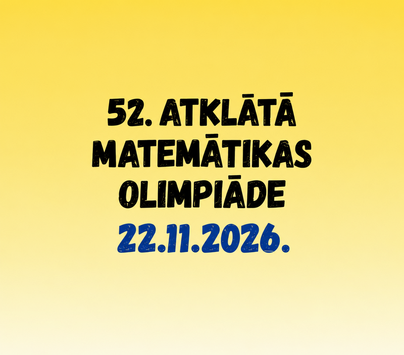 Atklātā matemātikas olimpiāde 2026